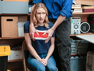 Shoplyfter Blonde Teen Kasey Miller Punished With Creampie