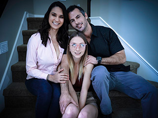 - Alexis Zara and Macy Meadows Lonely Foster Daughter Offers Her Body