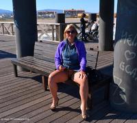 pic01 nudechrissy naked in public on the bridge - Naked In Public On The Bridge